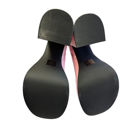 Call It Spring Tenacious Size 7.5 Pink Ankle Boot Chunky‎ High Heel Cosplay NWT - Picture 10 of 11